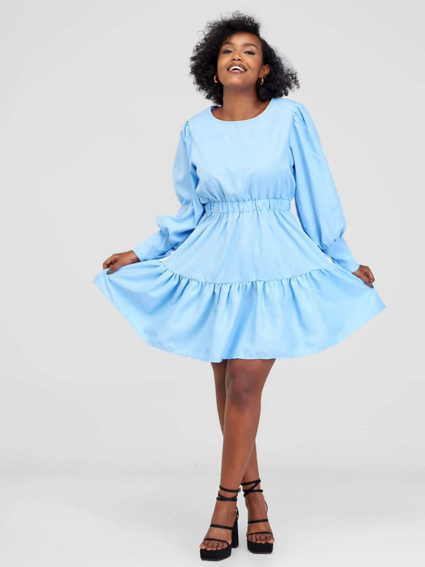 Stylish Sisters Dress - Sky Blue - Shopzetu
