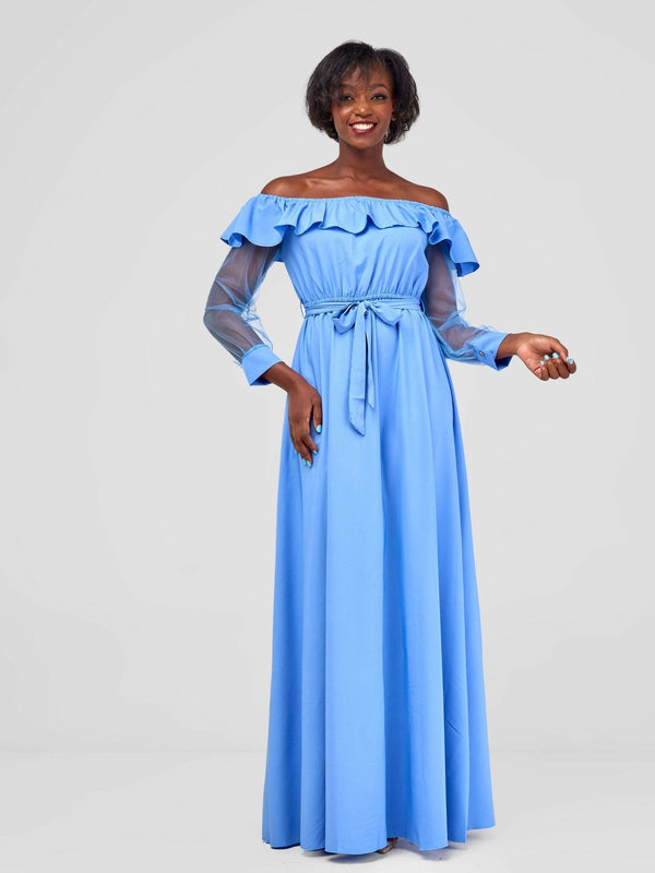 Stylish Sisters Dress - Sky Blue - Shopzetu