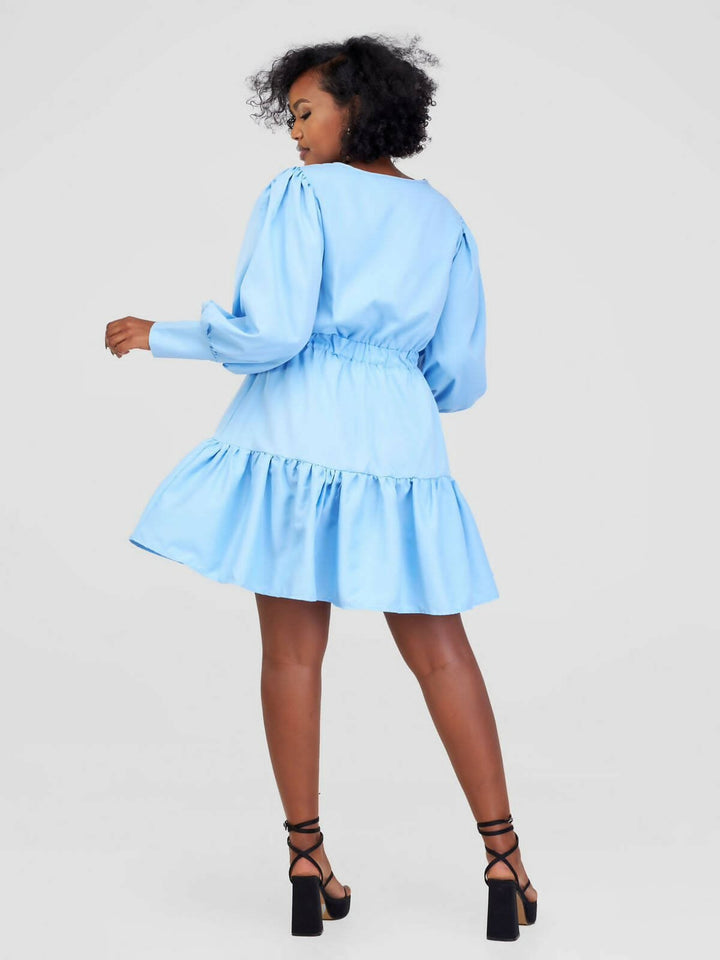 Stylish Sisters Dress - Sky Blue - Shopzetu