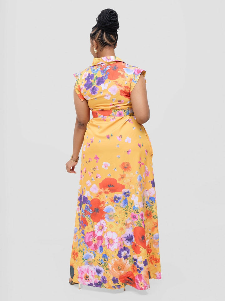 Stylish Sisters Floral Anita Dress - Multicolored - Shopzetu