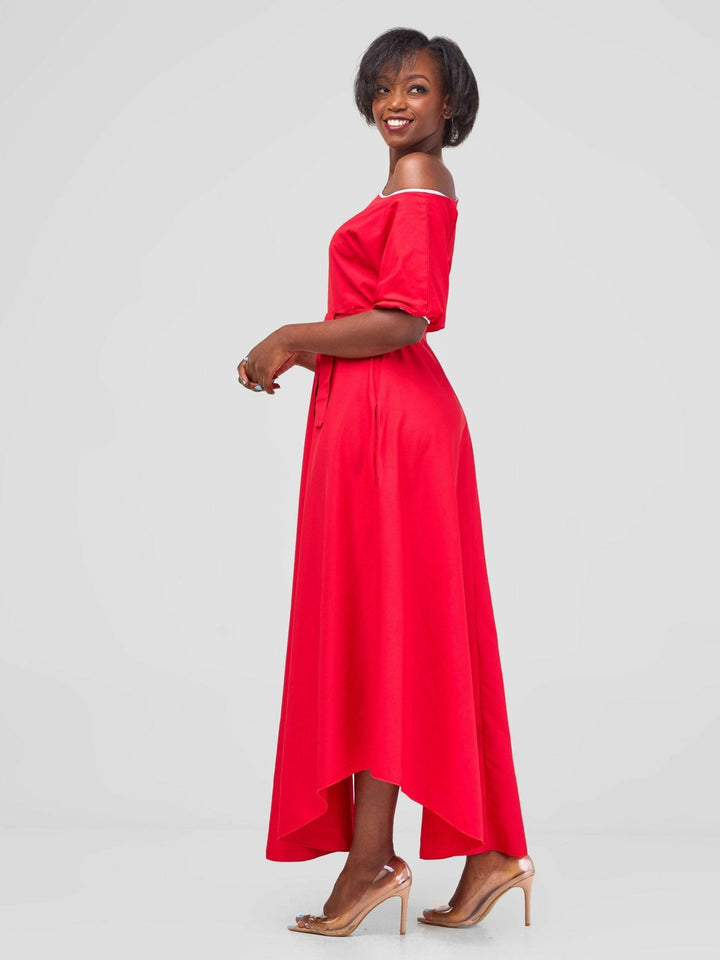 Stylish Sisters Dress - Red - Shopzetu