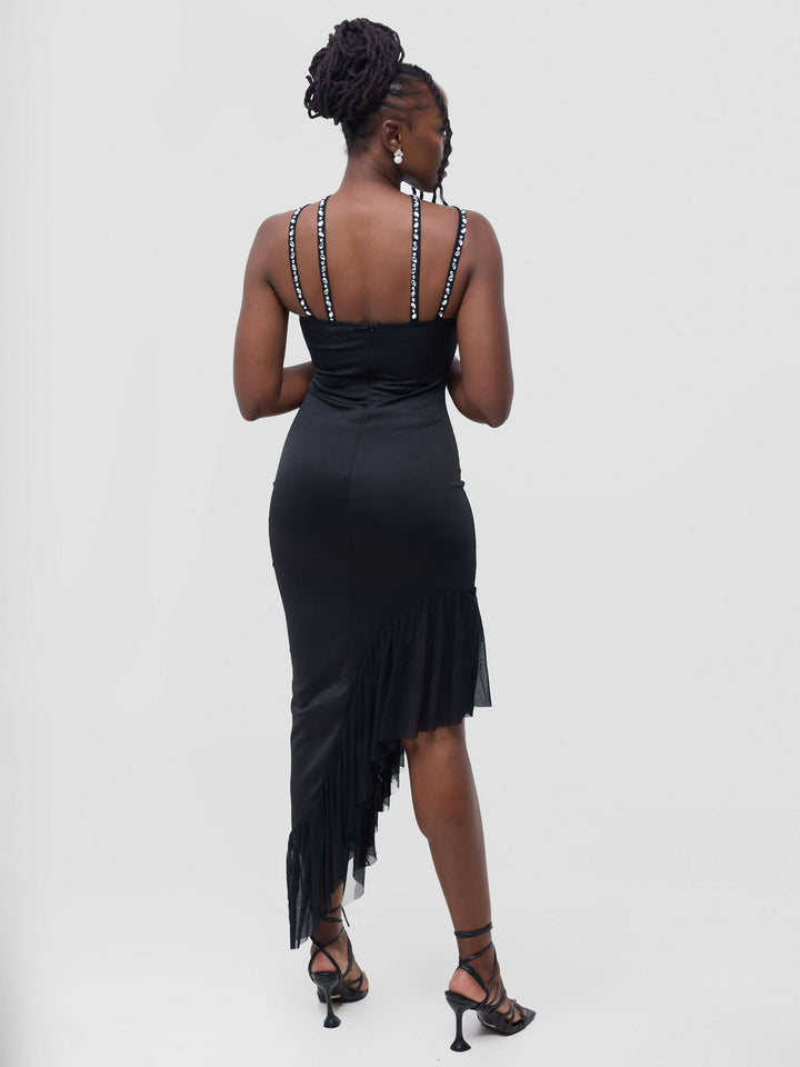 Stylish Sisters Evening Dress - Black - Shopzetu