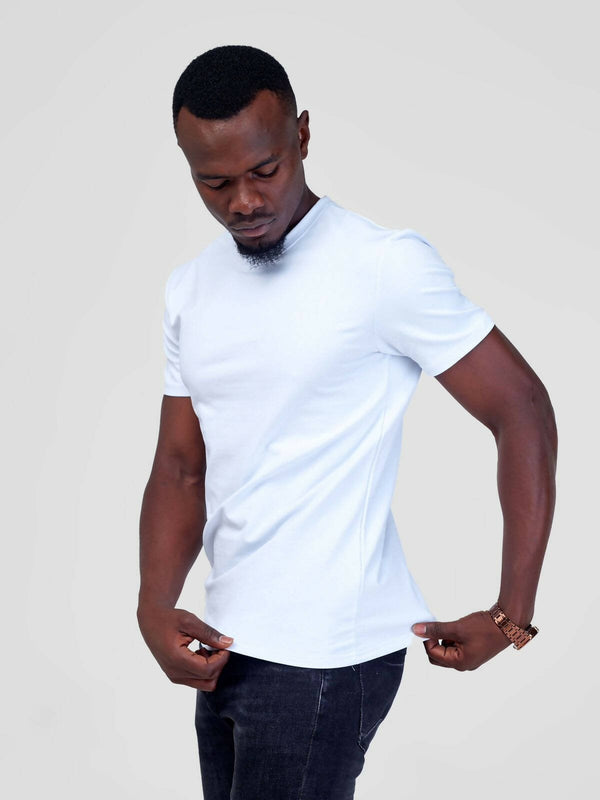 Stylish Sisters Men Plain T-shirt - White - Shopzetu